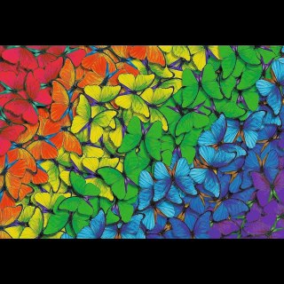 Puzzle przestrzenne drewniane Tęczowe motyle 501 el. Trefl (20159)