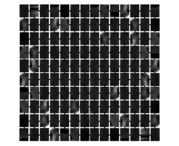 Dekoracja Godan Kurtyna B&C Kwadrat, metaliczna czarna, 100x200 cm (SH-KKMC)