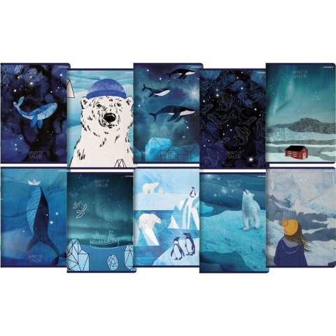 Zeszyt WINTER SAILOR A5 60k. 70g linia Top 2000 (400157926)