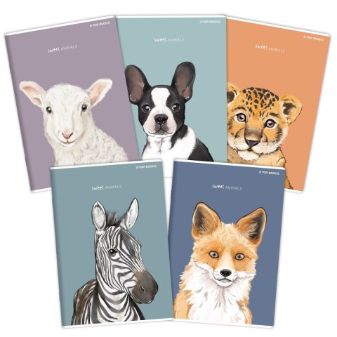 Zeszyt Top 2000 SWEET ANIMAL 400169465 A5 60k. 70g linia Zeszyt Top 2000 SWEET ANIMAL 400169465 A5 60k. 70g linia
