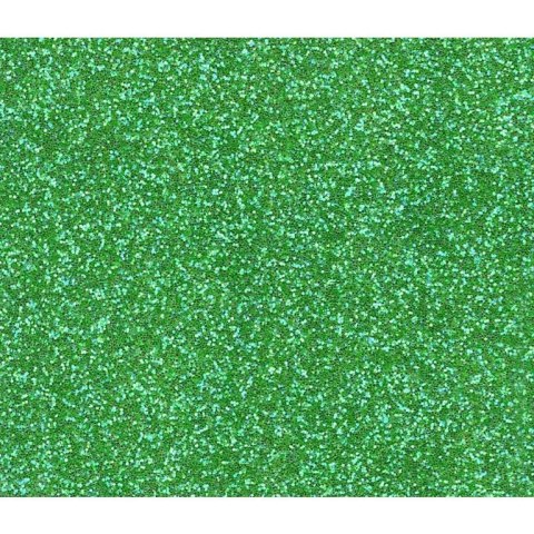 Papier ozdobny (wizytówkowy) brokatowy zielony A4 Zielony 210g Galeria Papieru (208111)