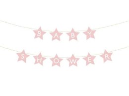 Baner Partydeco Baby shower, 290x16.5 cm, jasny różowy (GRL97-081J)