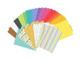 Papier kolorowy wycinanki, A4, mix, 34 arkusze Partydeco (WYC1)