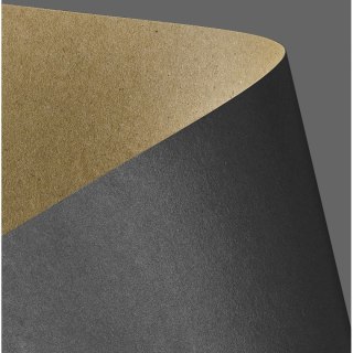 Papier ozdobny (wizytówkowy) A4 kraft czarny 275g Galeria Papieru (204420)