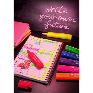 Zakreślacz Super Neon 8 kol. wkład mix 1,0-5,0mm Faber Castell (254601 FC)