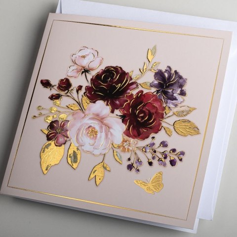 Kartka składana kw złovony [mm:] 155x155 Art Nuvo (5902973350944)