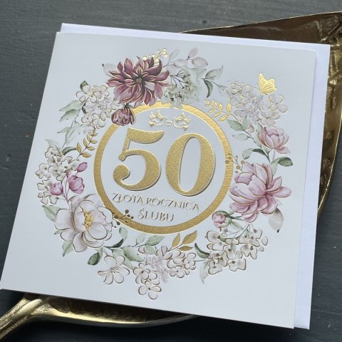 Kartka składana rocznica ślubu [mm:] 150x200 Art Nuvo (5901750510236)