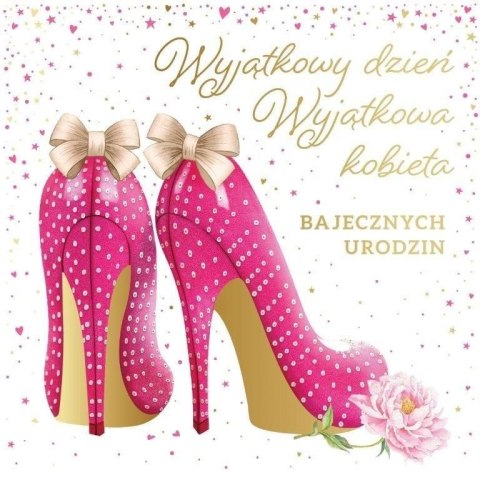 Kartka składana urodziny [mm:] 150x150 Art Nuvo (5902973358674)