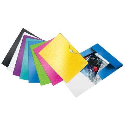 Teczka plastikowa na gumkę Wow A4 fioletowy Leitz (45990062)