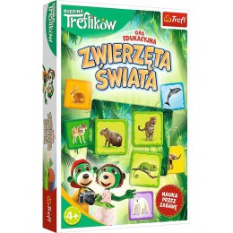 Gra edukacyjna Trefl Zwierzęta świata - Rodzina Treflików (02337)