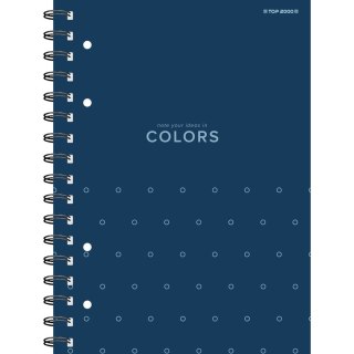 Kołozeszyt (kołonotatnik) A4 colors niebieski 100k. krata Top 2000 (400169230)
