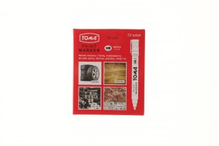 Marker olejowy antracyt 2,5mm okrągła końcówka Toma