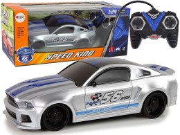 Samochód Lean Sportowe Szybkie Auto Zdalnie Sterowane R/C Srebrne 1:24 Speed King (12709)