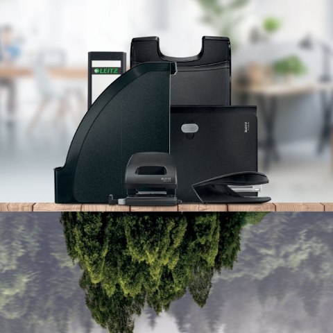 Teczka kartonowa na gumkę recycle A4 czarna 430g Leitz (39080095) Teczka kartonowa na gumkę recycle A4 czarna 430g Leitz (39080095)