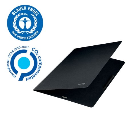 Teczka kartonowa na gumkę recycle A4 czarna 430g Leitz (39080095) Teczka kartonowa na gumkę recycle A4 czarna 430g Leitz (39080095)