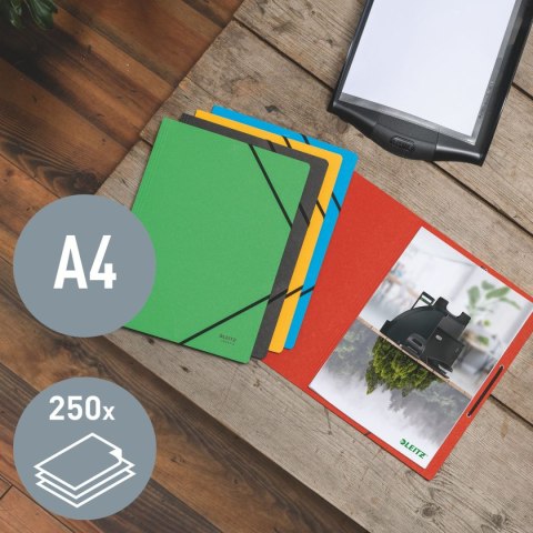 Teczka kartonowa na gumkę recycle A4 żółta 430g Leitz (39080025) Teczka kartonowa na gumkę recycle A4 żółta 430g Leitz (39080025)