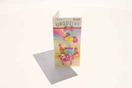 Kartka składana Lux Urodziny dzieci DL Top Graphic (DLXO)