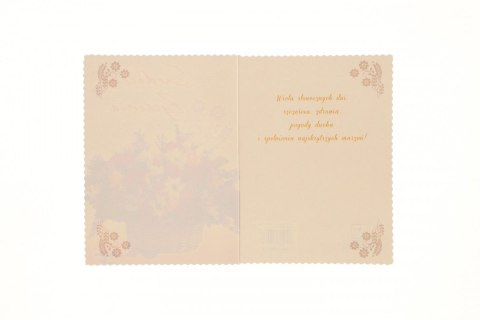 Kartka składana serdeczne zyczenia B6 Agamis