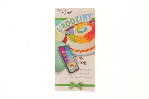 Kartka składana Lux Urodziny młodzież DL Top Graphic (DLXO)