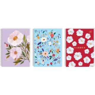 Kołozeszyt (kołonotatnik) A5 Hs Garden A5 80# z perforacją 80k. 70g krata (5902277326959)