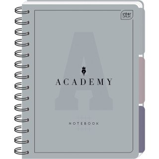 Kołozeszyt (kołonotatnik) A5 ACADEMY A5 100 # PP 100k. 90g krata Interdruk (z przekładkami)