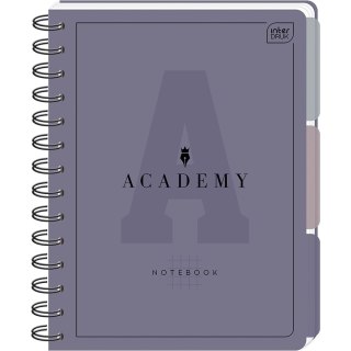 Kołozeszyt (kołonotatnik) A5 ACADEMY A5 100 # PP 100k. 90g krata Interdruk (z przekładkami)