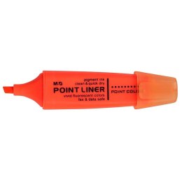 Zakreślacz Point Liner AHM21572 M&G zapachowy ścięta końcówka 1-4 mm pomarańczowy