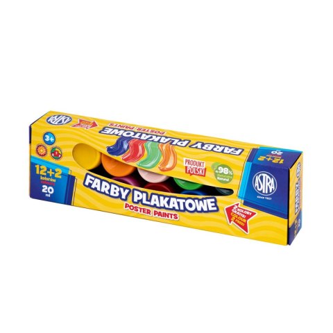 Farby plakatowe Astra kolor: mix 20ml 12 kolor. (301123045) Farby plakatowe Astra kolor: mix 20ml 12 kolor. (301123045)