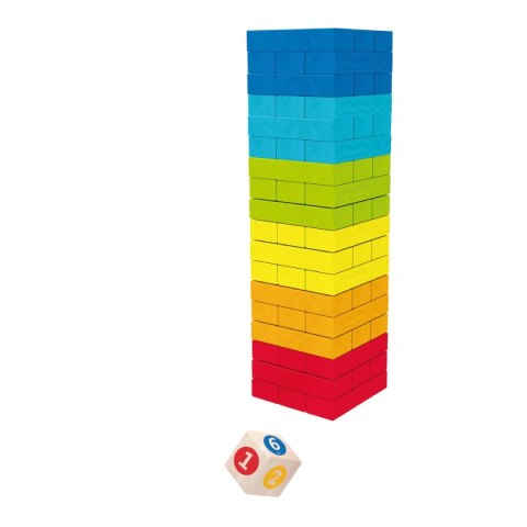 Klocki drewniane kolorowa wieża Anek (AC7633 AN01)