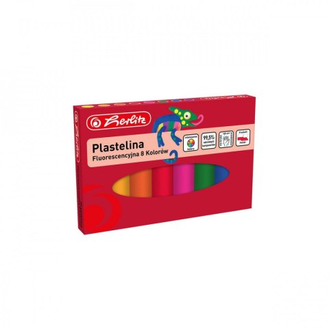 Plastelina Herlitz 8 kol. fluorescencyjna 9588997 mix (300023220) Plastelina Herlitz 8 kol. fluorescencyjna 9588997 mix (300023220)