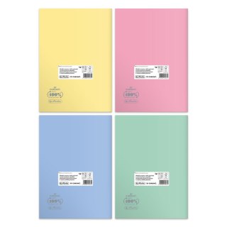 Zeszyt A4 Pastel Colors Eco PP 9552753 60k. 70g krata Herlitz (400198131)