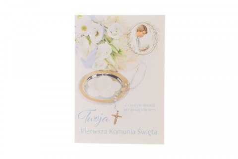 Kartka składana KOMUNIA [mm:] 200x135 Pol-mak (ld kom)