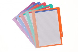 Przekładka alfabetyczna do akt osobowych ABCDE A4 biała a-z Resta (44183)