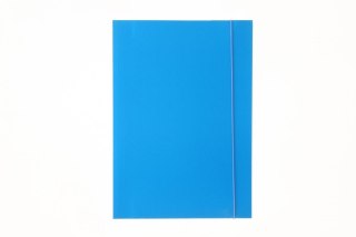 Teczka kartonowa na gumkę klejona lakierowana kolor A4 niebieska Barbara (313)