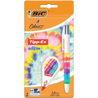 Długopis wielofunkcyjny 4 Colours |DEC RAINBOW wkład 4 kolory Bic (503822)