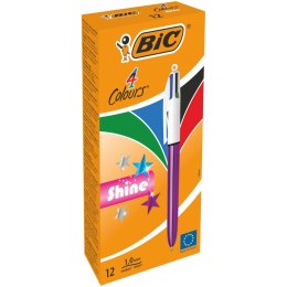 Długopis wielofunkcyjny standardowy Bic 4 Colours SHINE PURPLE mix 1,0mm (982876)