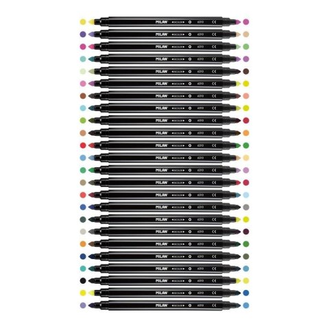 Flamaster bicolor 24 szt 48 kol. Milan (06121024)