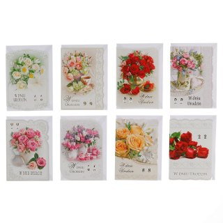 Kartka składana B6 Urodziny Pasek Merigraf (B6 brokat)