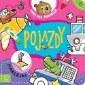 Książeczka edukacyjna Mały miś koloruje. Pojazdy Aksjomat