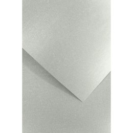 Papier ozdobny (wizytówkowy) millenium A4 srebrny 180g Galeria Papieru (200771)