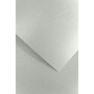 Papier ozdobny (wizytówkowy) A4 millenium srebrny 180g Galeria Papieru (200771)
