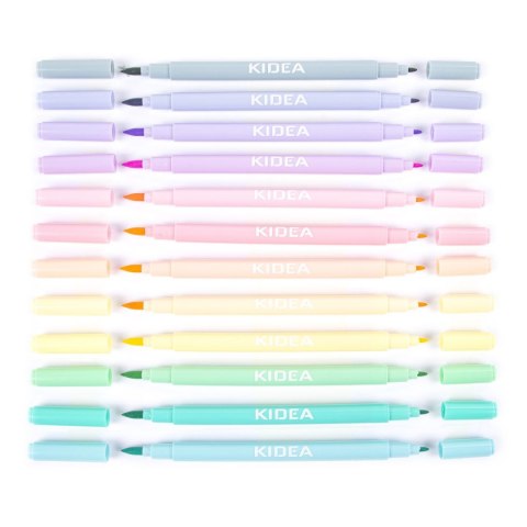 Flamaster Pastel 12 kol. Kidea (FDPBB12KA)