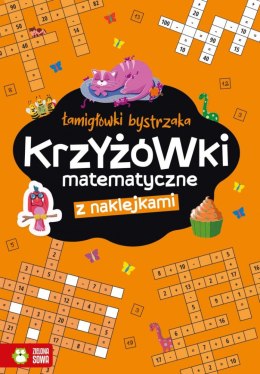 Książeczka edukacyjna Łamigłówki bystrzaka Krzyżowki matematyczne! Zielona Sowa