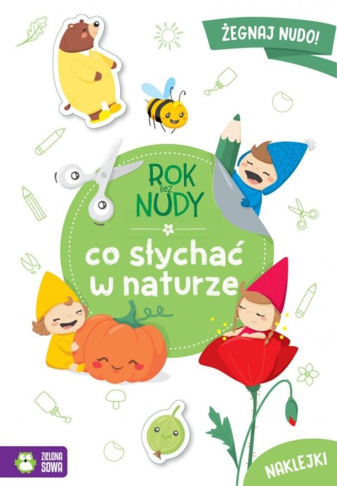 Książeczka edukacyjna Rok bez nudy. Co słychać w naturze Zielona Sowa