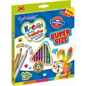 Kredki ołówkowe SUPER SIZE 5903235654633 24 kol. Bambino (trójkątne + temperówka)