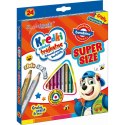 Kredki ołówkowe SUPER SIZE 5903235654633 24 kol. Bambino (trójkątne + temperówka)