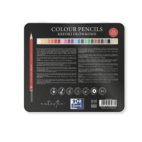 Kredki ołówkowe metal box 24 kol. Oxford (400174560)