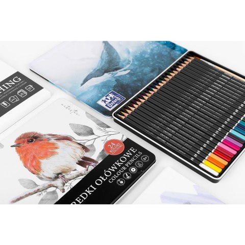 Kredki ołówkowe metal box 24 kol. Oxford (400174560)