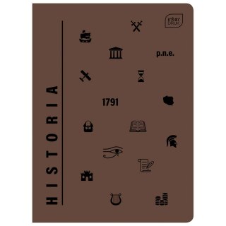 Zeszyt A5 UV HISTORIA 60k. 70g krata Interdruk (A5/ 60 #)