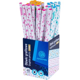 Ołówek ASTRAPEN STARS grafitowy HB trójkątny HB Astra (206023007)